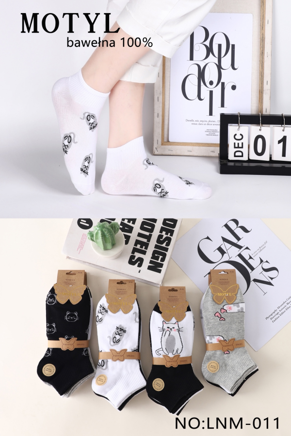 Skarpety damskie Roz 35-42, Mix kolor Paczka 40 szt